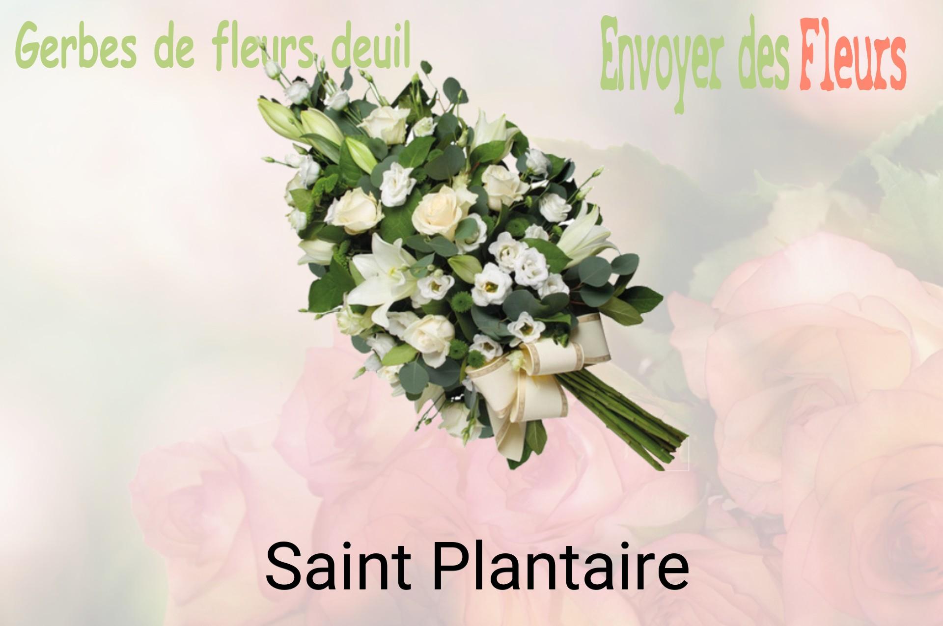 Gerbe de fleurs de deuil livrée à Saint-Plantaire